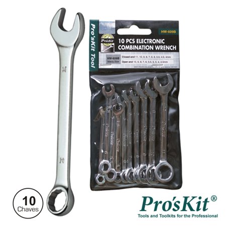 Conjunto De 10 Chaves De Bocas Proskit
