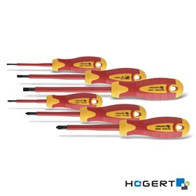 Conjunto De 6 Chaves De Fendas/Philips Vde 1000V Hogert