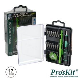 Conjunto De Chave C/ 13 Bits E Acessórios P/ Apple Proskit