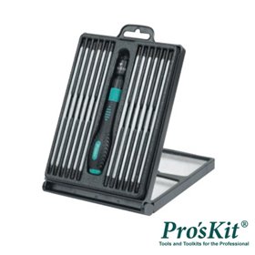 Conjunto De Chave Roquete C/ 12 Bits Duplos 160Mm Proskit