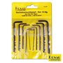 Conjunto De 10 Chaves Hexagonais Em Aço Carbono 45 Donau