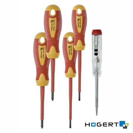 Conjunto De 4 Chaves Vde 1000V E 1 Busca-Polos Hogert