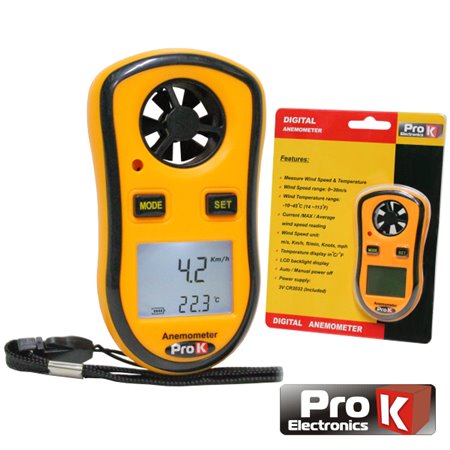 Anemómetro E Termómetro Digital Prok