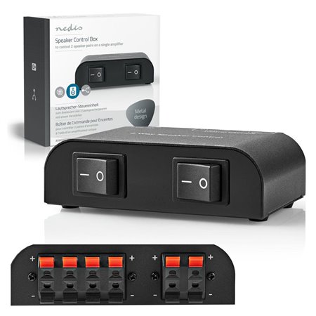 Comutador De Áudio 2 Vias Nedis