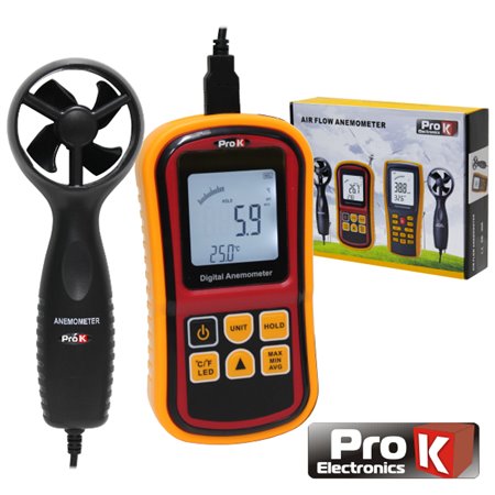 Anemómetro E Termómetro Digital Prok