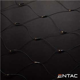 Grinalda 160 Leds 3000K Rede 220V 2X1.5Mt