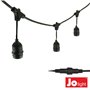 Corrente De Iluminação 10Mt P/ Lâmpadas E27 Ip44 Jolight