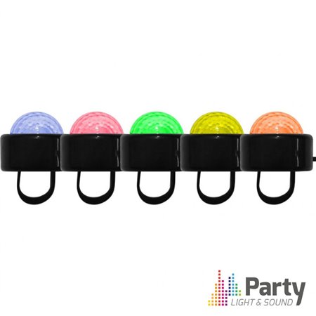 Conjunto De 5 Anéis Led Rgb Party