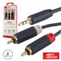 Cabo Jack 3.5Mm Macho St / 2-Rca Macho Premium 2M Blister