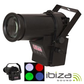 Projetor Luz C/ Led Rgbw 10W Spot Dmx Mic Ibiza
