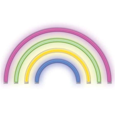 Luz Led Neon Em Forma De Arco-Íris