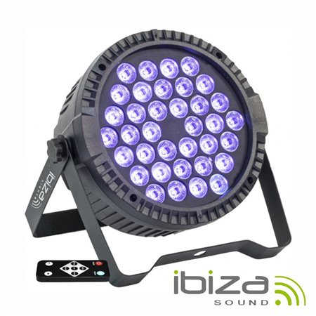 Projetor Par C/ 36 Leds 3W Uv Dmx Ibiza