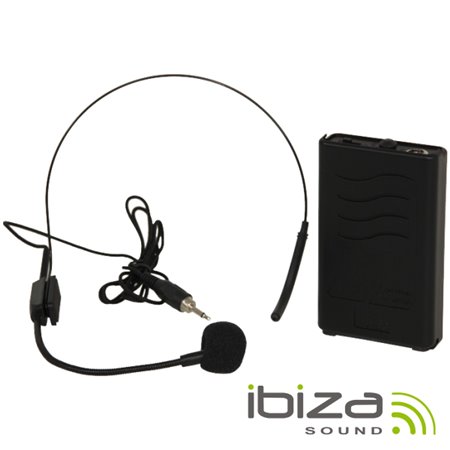Microfone Headset S/ Fios 207.5Mhz Ibiza