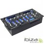 Mesa De Mistura 19" 5U 6 Canais Com Usb-Bt Preta Ibiza