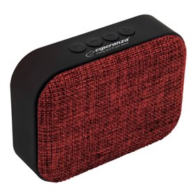 Coluna Bluetooth Portátil 3W Usb/Sd/Bat Vermelha