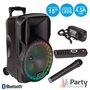 Coluna Amplificada 15" Usb/Fm/Bt/Sd/Bat Vhf Preta 800W Party
