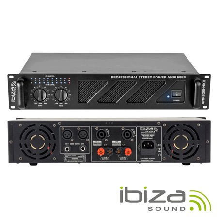 Amplificador Áudio 19" 2X1500W Ibiza