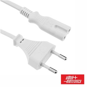 Cabo Alimentação Ac Plano / Tipo 8 Iec C7 1.5M Alpha
