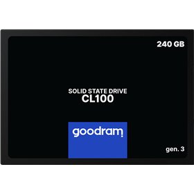 hd 2.5 ssd 240 gb sata3 goodram cl100 gen.3 leitura 520 mb - s - gravação 400 mb - s ssdpr - cl100 - 240 - g3
