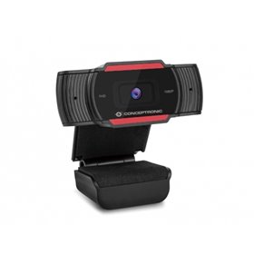 Webcam fhd conceptronic amdis04r - 1080p - usb - 30 fps - ângulo de visão de 65º - foco fixo - microfone integrado Webcam fhd conceptronic amdis04r - 1080p - usb - 30 fps - ângulo de visão de 65º - foco fixo - microfone integrado