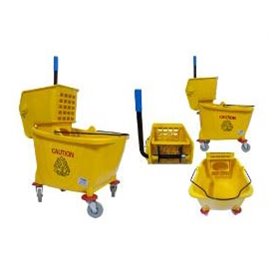 Balde Industrial c/ Rodas e Prensa - 32 litros