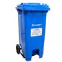 Contentor de Lixo Azul c/ Pedal - 120 litros