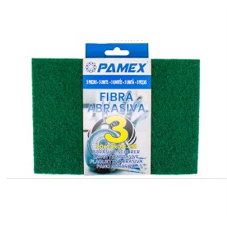 Esfregão Profissional Verde Cortado - 3 unidades