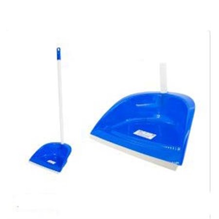 Pá do Lixo Ergonómica c/ Borracha e Cabo Alto