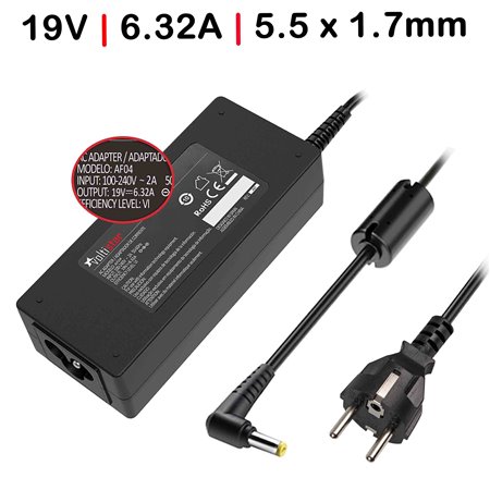 Carregador para Portatil Acer 120W 19V 6.32A 5.5X1.7mm