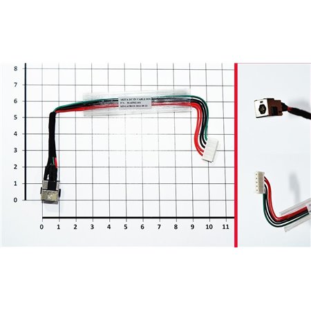 Conector DC Jack para Portatil HP Compaq Presario C700 C700T C730 C771 C772 C700T C730