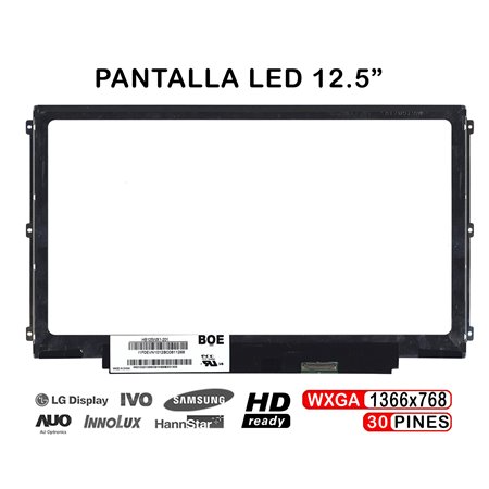 Ecrã LED de 12.5" Portatil Dell Latitude E7240 Hb125Wx1-100