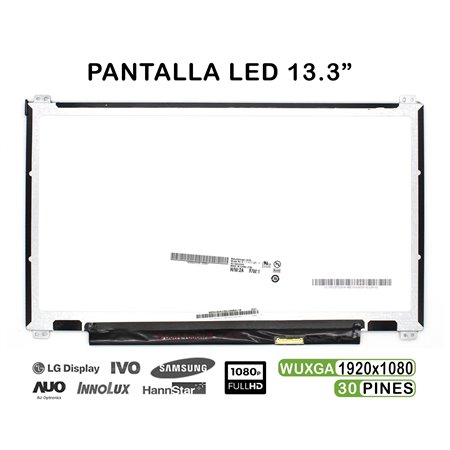 Ecrã LED de 13.3" para Portatil B133Htn01.1 FHD 30 Pines