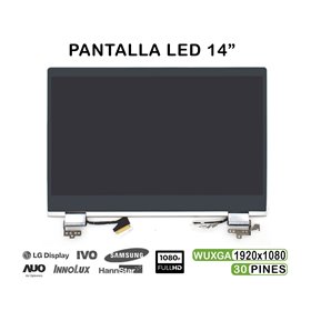 Ecrã Completo LED de 14" para Portátil HP Pavilion X360 14-Cd 14M-Cd