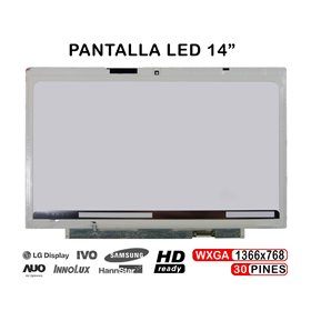 Ecrã LED de 14" para Portatil Fujitsu Lifebook U772 Series LP140Wh6-Tsa2 LP140Wh6-Tsa3