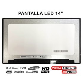 Ecrã LED de 14" para Portatil Nt140Whm-N45 30 Pines