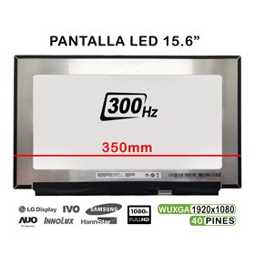 Ecrã LED de 15.6" para Portatil B156Han12.0 FHD 40 Pines 300Hz 350mm