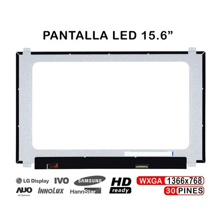 Ecrã LED de 15.6" para Portatil Lenovo Nt156Whm-N45 V8.0 5D10M42874