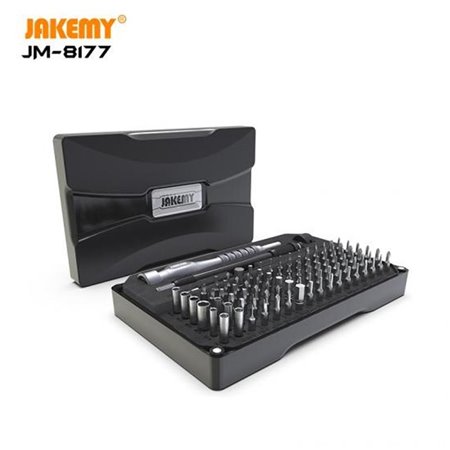 Jogo de Chave de Fendas Profissionais 106 em 1 Jakemy JM-8177