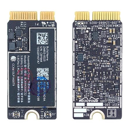 Cartão Wireless AcWiFi e Bluetooth para Portatil MacBook Air A1466 A1465 A1370 A1369 2013-2015 Bcm94360Cs2