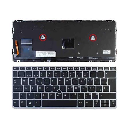 Teclado para Portatil HP EliteBook 820 G1 Prata