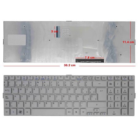 Teclado para Portatil Acer Aspire 5943 5943G 5950G 8943 8943G 8950G Kbi170A194