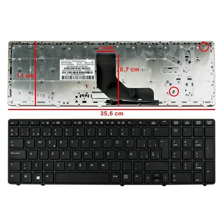 Teclado para Portatil HP EliteBook 8560P ProBook 6560B 6565B 6570B 6575B Series