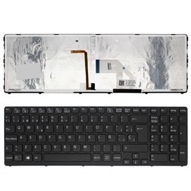 Teclado Retroiluminado para Portatil Sony Vaio SVE15 SVE17 Series Negro