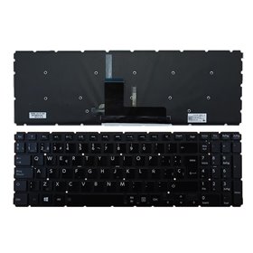 Teclado Retroiluminado para Portatil Toshiba Satellite L50-B Brillante Sem Estrutura