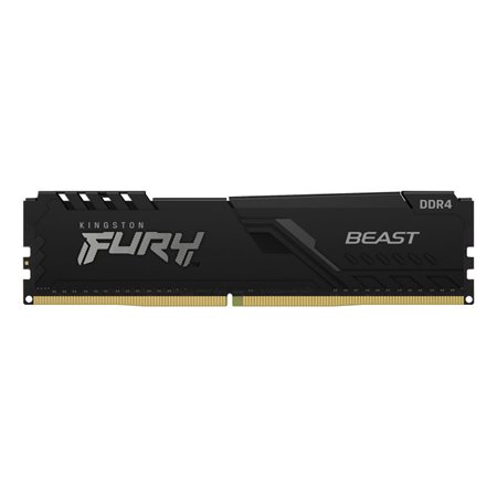 Memória ram ddr4 8gb kingston - 3600mhz - pc4 - 28800 - fury beast - preta