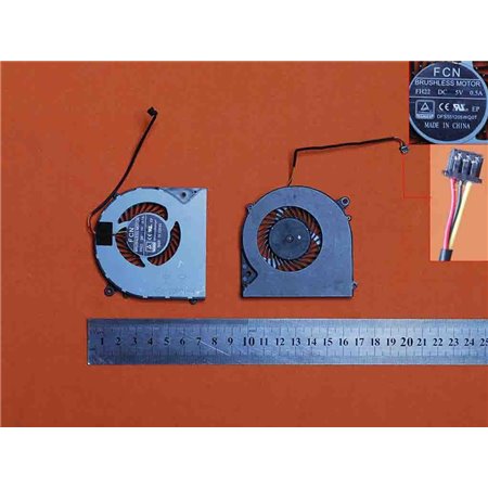 Ventoinha para Portatil Clevo 6-31-N5502-102 F57-D1 F57-D1C F57-D1T Fh22 Dfs551205Wq0T Fh22 Dfs551205Wq0T