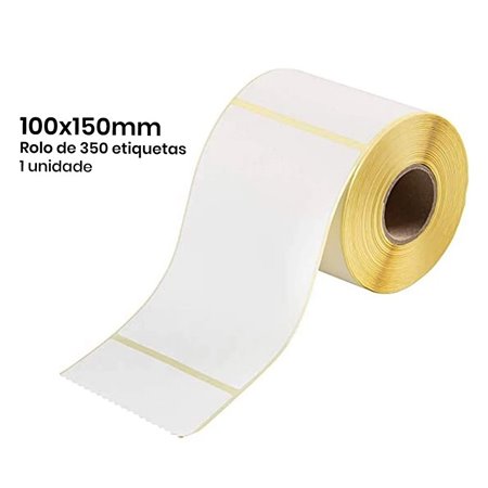 Rolo de Etiquetas Térmicas 100mmx150mm - Unidade