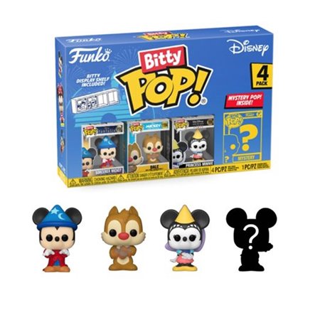 Bitty Pop Funko Disney Feiticeiro Mickey 4Pk