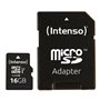 Cartão de memória micro sd intensa 16gb uhs - i cl10 + adaptador sd