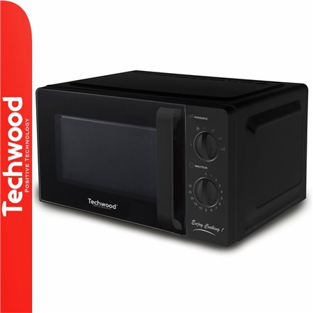 Microondas Preto 20 Litros 700W TECHWOOD